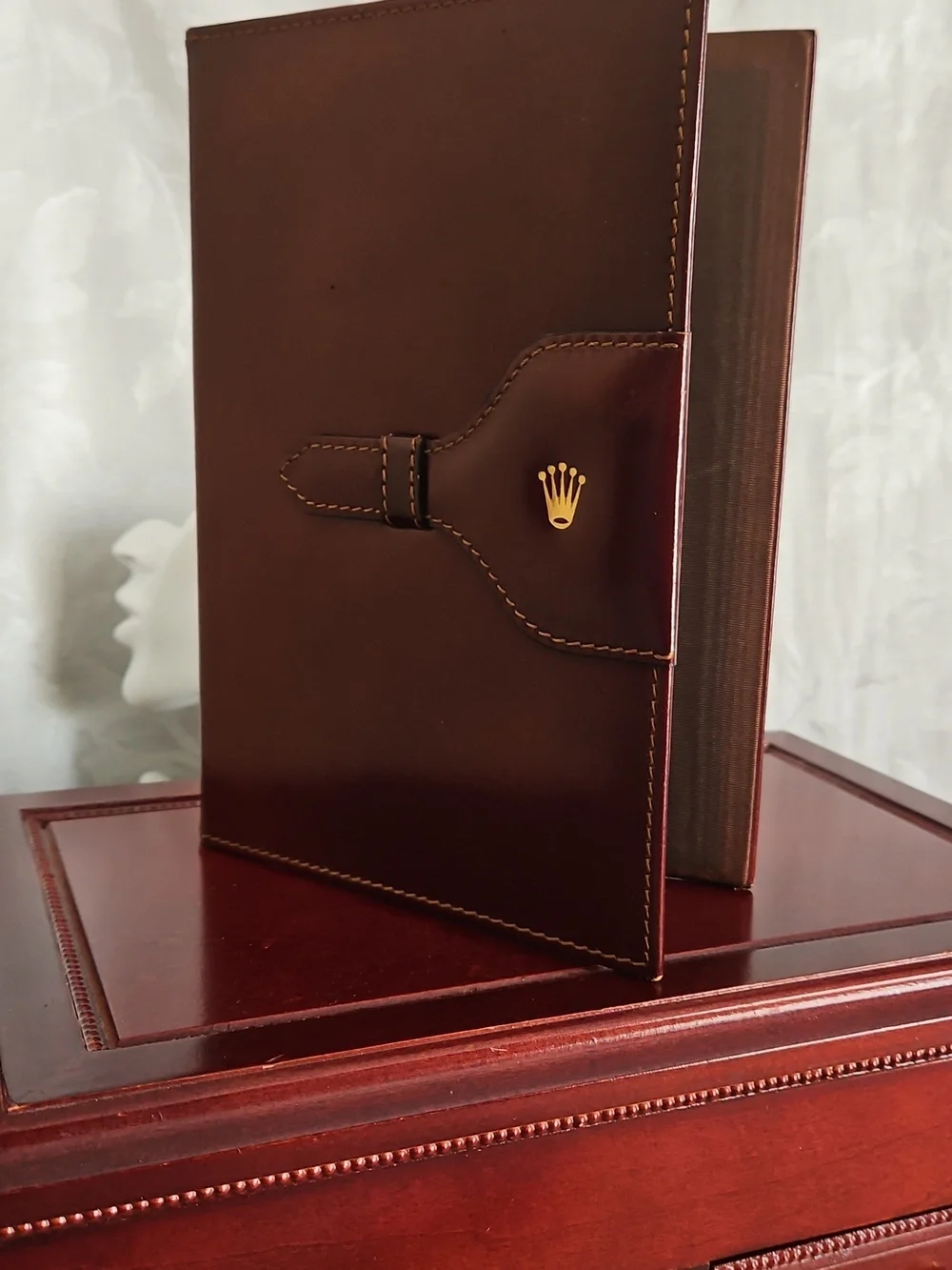 Rolex Leather Notebook Cover, 5.5" x 8" - Picture 2 of 9